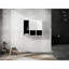 Armoire murale de salle de bain 12 po 12 po, 3 portes, fermeture en douceur, fixation blanche 12 po, 3 portes fermées, look moderne