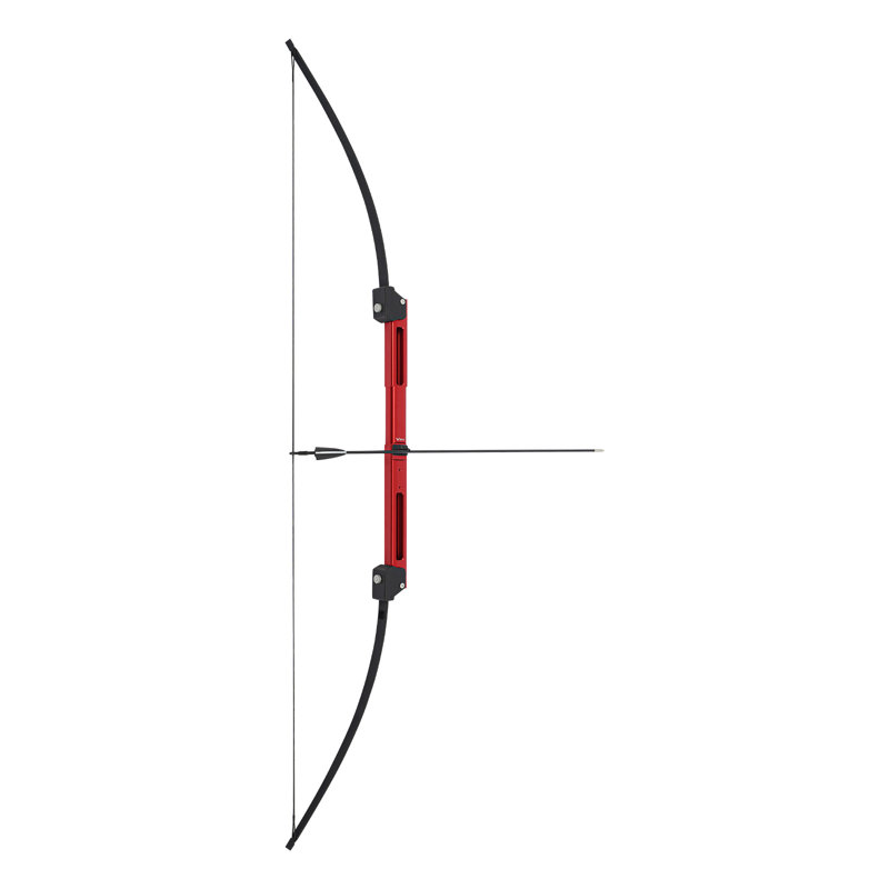 Arc pliable, arc et flèches pliables, arc pliable avec sac de rangement, Rouge