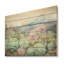 «Green Succulent Desert Charm», art mural en bois sur bois de pin naturel-101407816