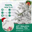 Arbre de Noël artificiel enneigé 6 pi avec 51 lumières sphériques et 6 lumières DEL 6 pi-421917054