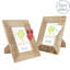 Nicola Spring - Rustic Hearts Photo Frames - 4 x 6" - Natural