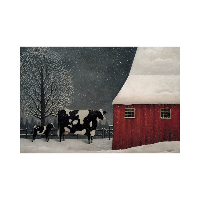 Midwest Winter by Lowell Herrero - Wrapped Canvas Painting, 66.04 cm H x 45.72 cm W x 1.91 cm D