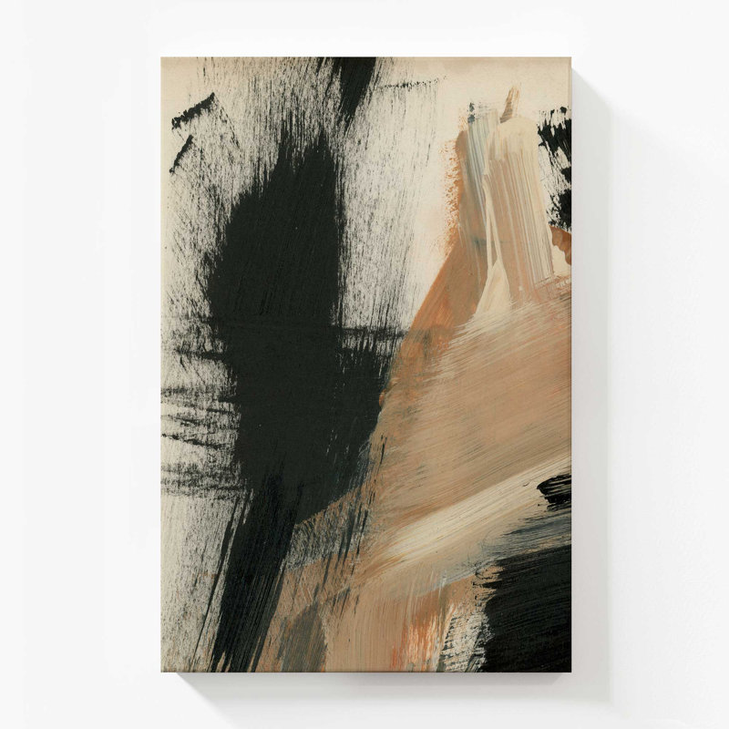 Toile tendue Burnt Ochre Echoes I, 54" H x 36" W