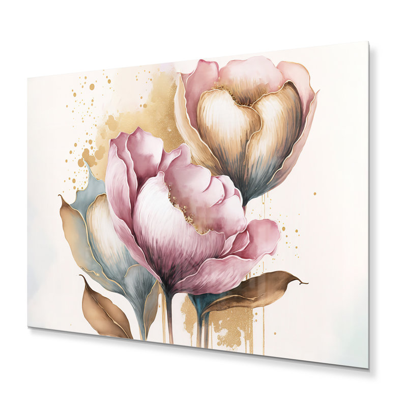 Plants & Flowers Wall Decor on Metal, 30" H x 40" W x 1" D