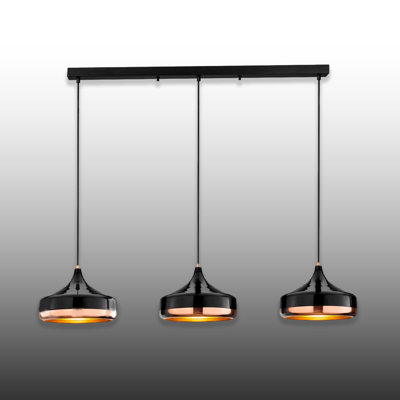 Luminaire suspendu pour îlot de cuisine 3 lumières 3 lumières