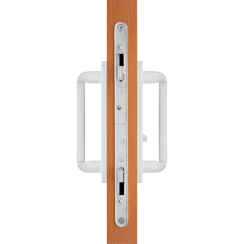 Charlotte Privacy Sliding Door Handles (Mortise Lock Not Included), White