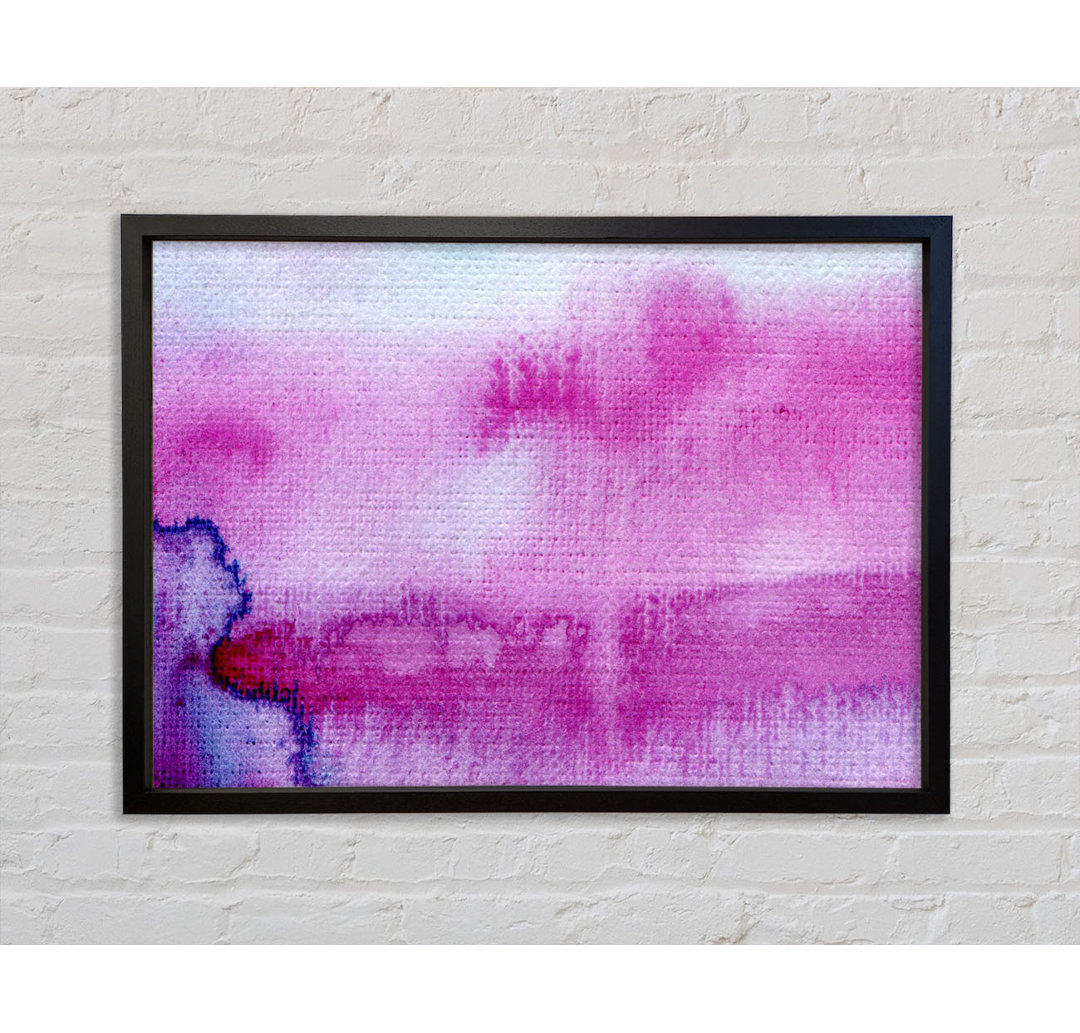 Pink River Rain Clouds - Einzelbildrahmen Kunstdrucke auf Leinwand