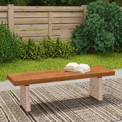 Banc d'extérieur en bois d'acacia