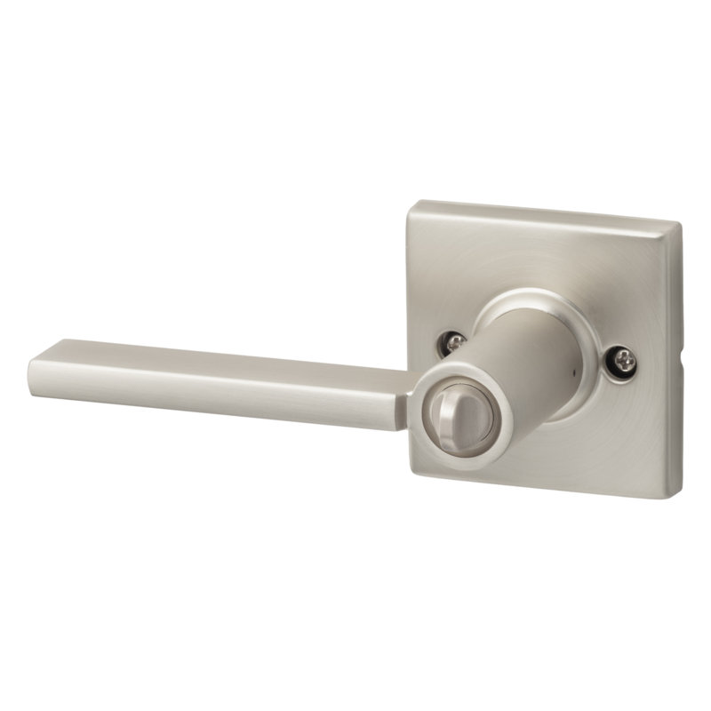 Levier d'intimité carré Mesa, plat , Nickel satiné