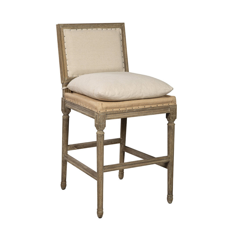 Chalgrave Upholstered Stool with Solid Wood Frame