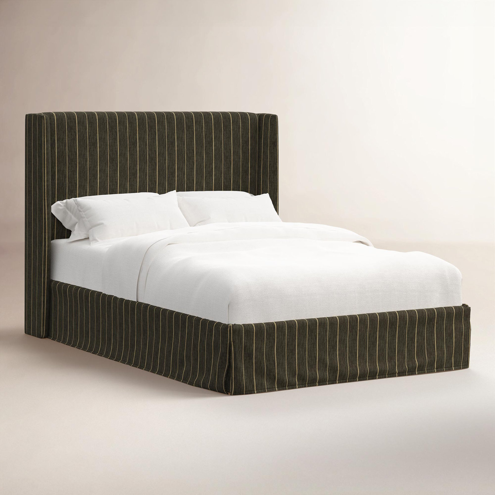 Wingback Pine Bed, King, Fritz Peppercorn