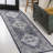 Sarok Boho Medallion Machine-Washable Navy/Light Gray Rug-1069694623