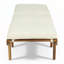 Chaise longue d'extérieur en bois avec coussin