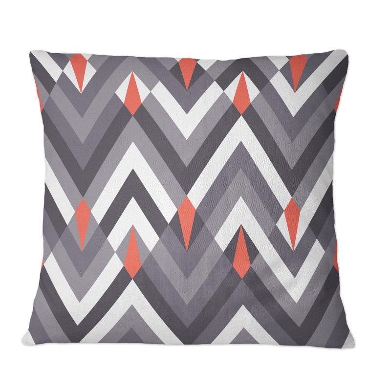 Geometric Throw Pillow, 16" x 16"