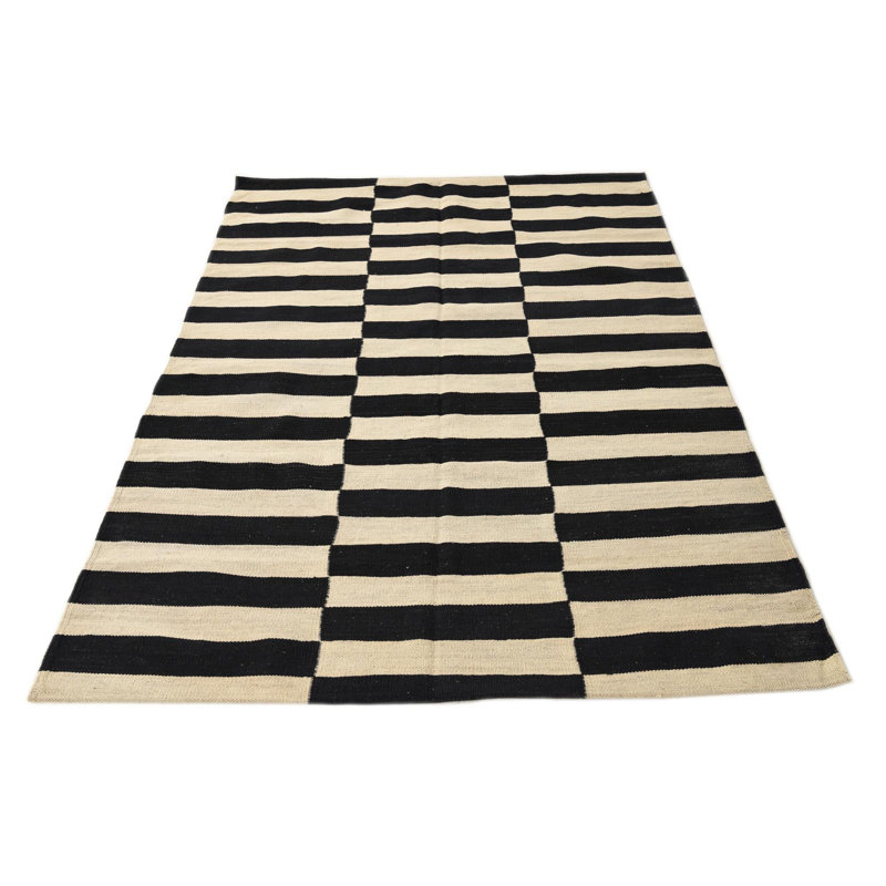 Tapis noir et blanc Jessen