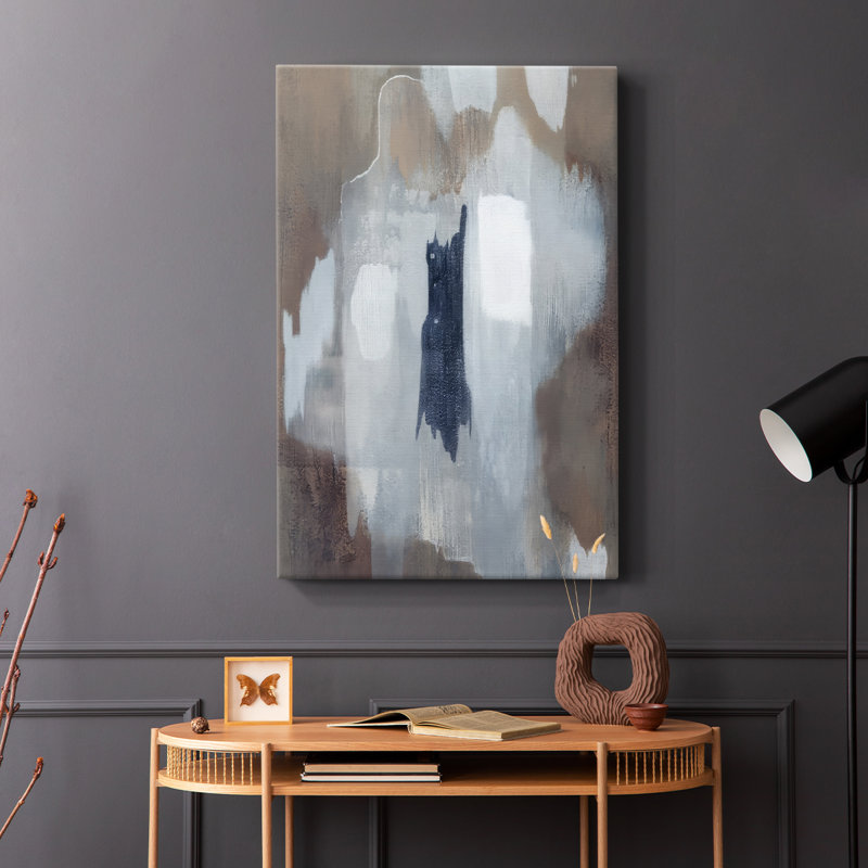 Neige et minéraux I - galerie Cavas, H 18 po x l 12 po
