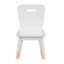Ensemble de table et chaises pour enfants, ensemble de 5 pièces à finition blanche