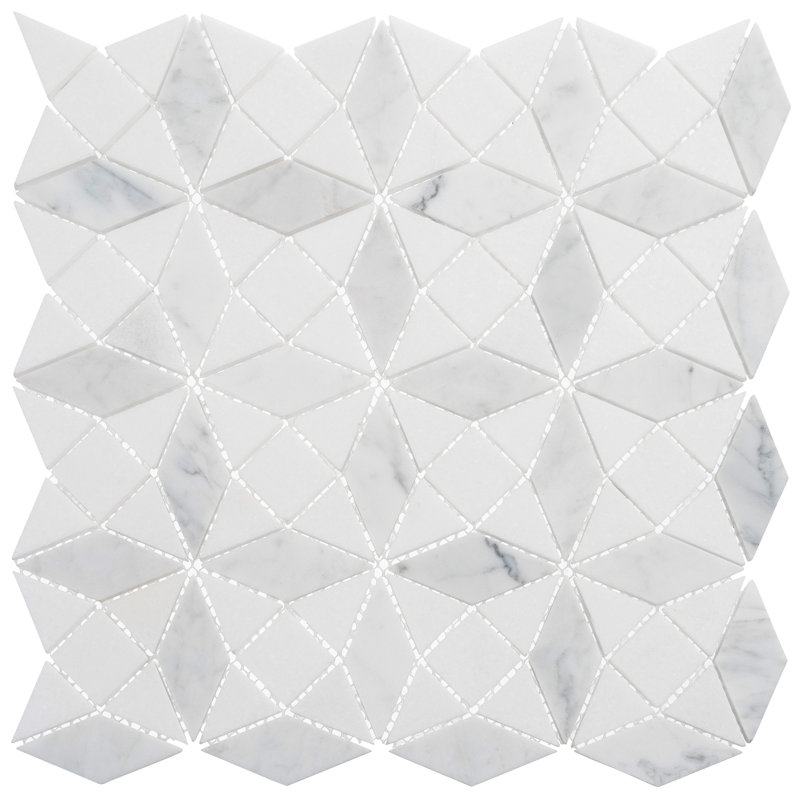 Cimarron Natural Stone Geometric Mosaic Kitchen Backsplash, Bathroom, Shower, Pool, Wall and Floor Tile, Flakes