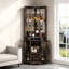 Garde-manger avec porte de grange et miroir