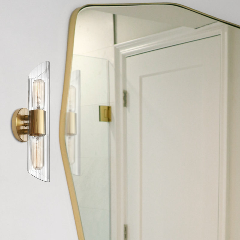 Éclairage pour meuble-lavabo 2 lumières Samantha, Laiton vieilli