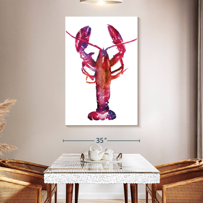 Homard multicolore Brampt, H 51 po x l 34 po