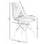 Chaise Annunziatina en tissu patchwork noir et blanc avec pieds en bois