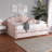 Foust Timila Modern and Contemporary Velvet Upholstered Daybed with Trundle