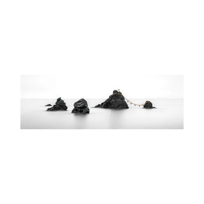 Meoto Iwa Rocks, Mie Prefecture, Japan by Jan Becke - Wrapped Canvas Panoramic Print
