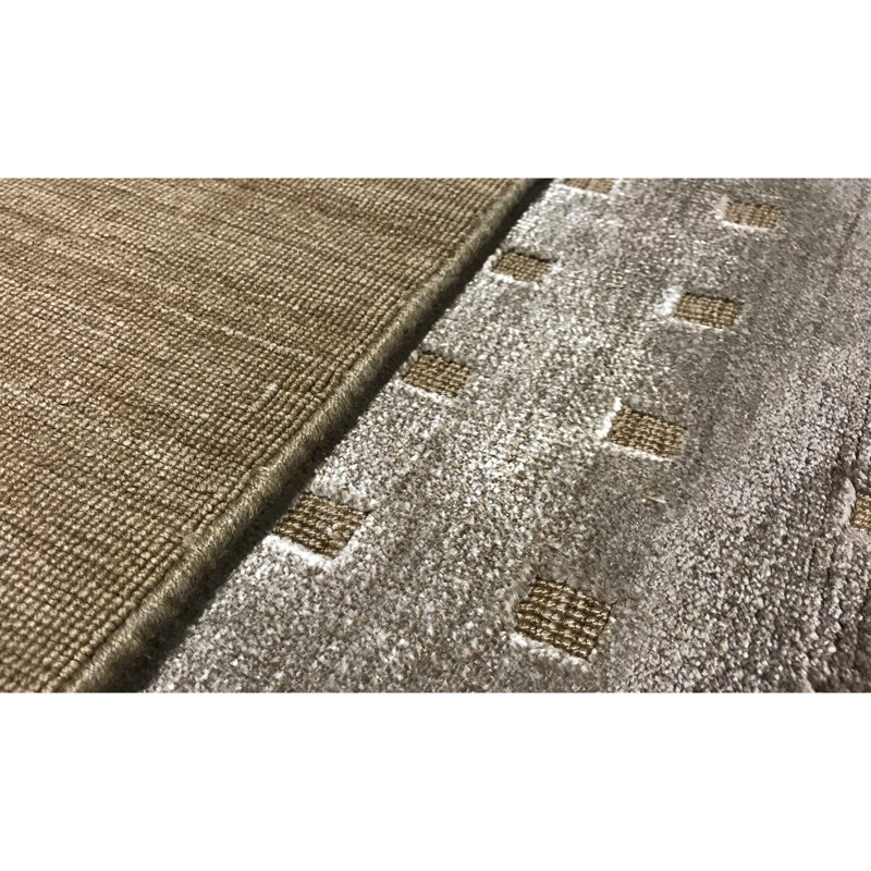 Geometric Area Rug in Brown