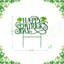 Piquet H 23,25 po en métal Happy St. Patrick's Day (KD)