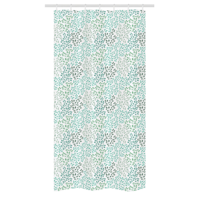 Evenezer Floral Shower Curtain with Hooks Included, 72" H x 36" W