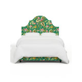 Red from Scalamandre Crafted by Cloth & Company Geneva Bed in Pattern