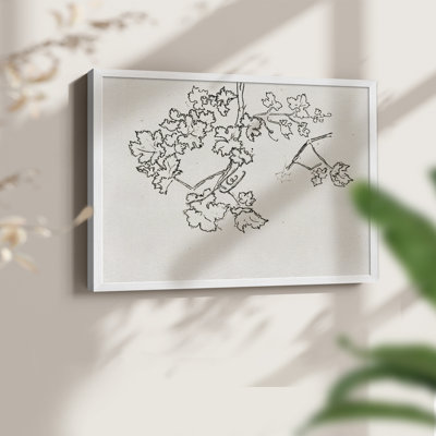 Croquis rétro - V - reproduction encadrée