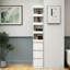 71" Tall Bookshelf, 4-Tier/3-Drawer Storage Cabinet - Standard