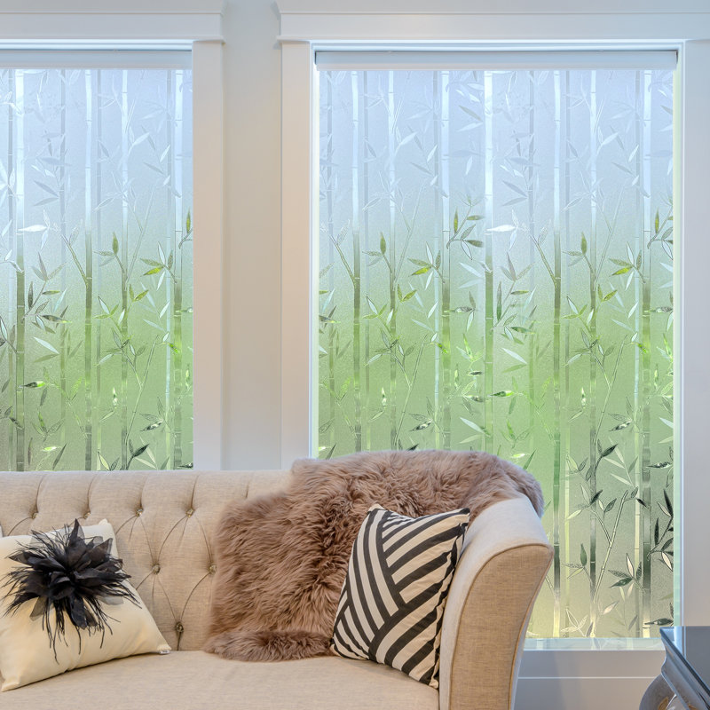 Adhésif décoratif en bambou 3D, H 78 po x l 35,4 po