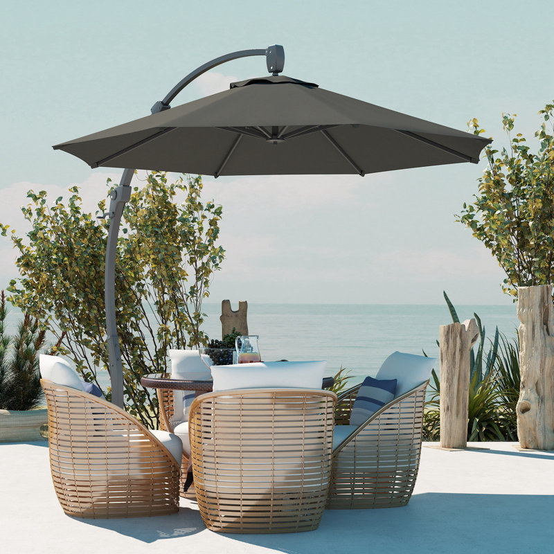 294cm Cantilever Parasol, Grey