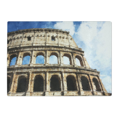 Coliseum in Rome Painting Chopping Board