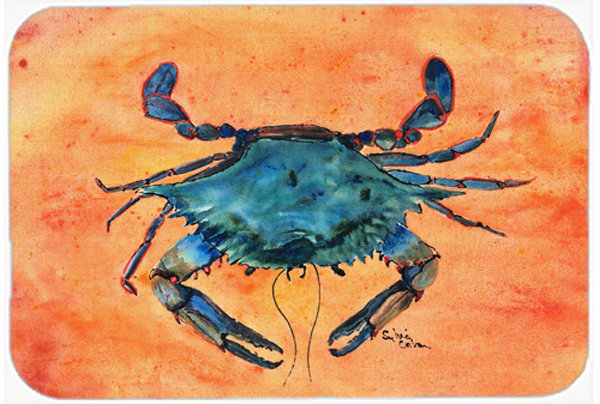 Crab Orange Tempered Glass Cutting Board