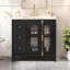 Meuble-lavabo de salle de bain avec 2 portes à fermeture douce, armoire de rangement moderne avec 3 tiroirs-1810282200