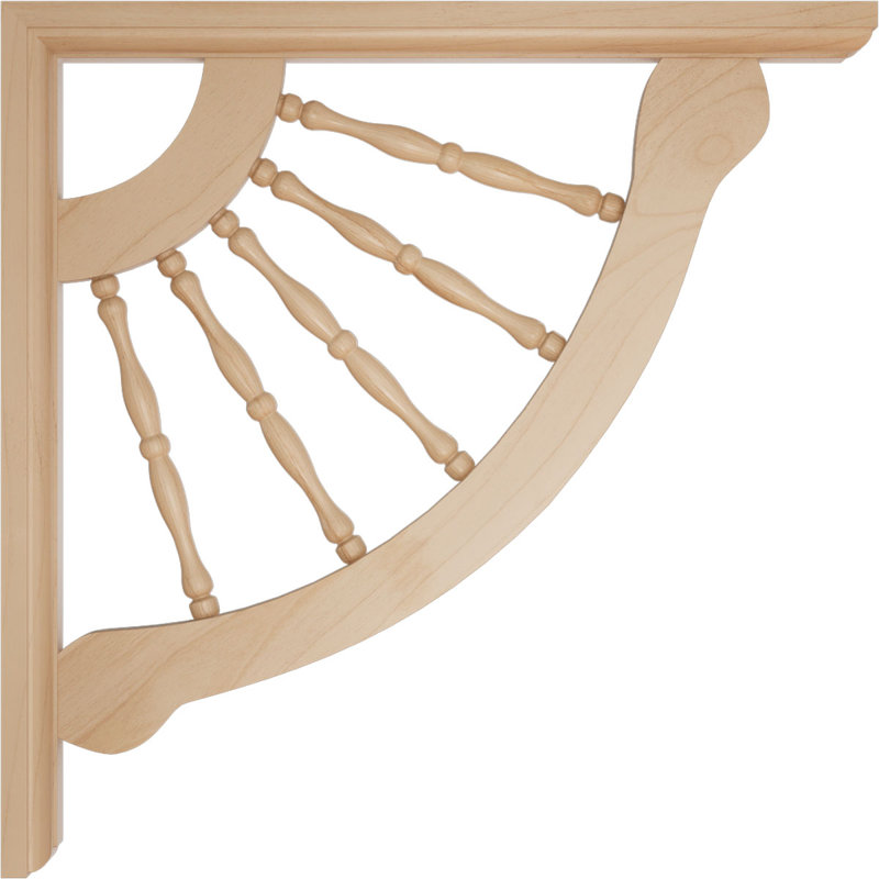 Support en bois Crendon H 12 po x l 1,5 po x P 12 po, Aulne