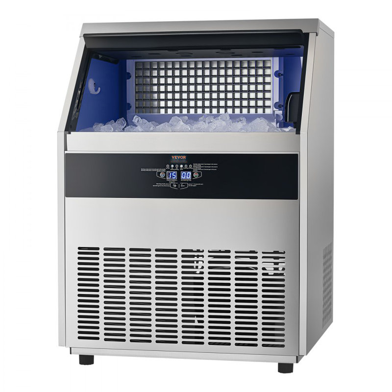 Machine à glaçons commerciale avec armoire à glace autoportante 265lbs / 24H 126 cubes
