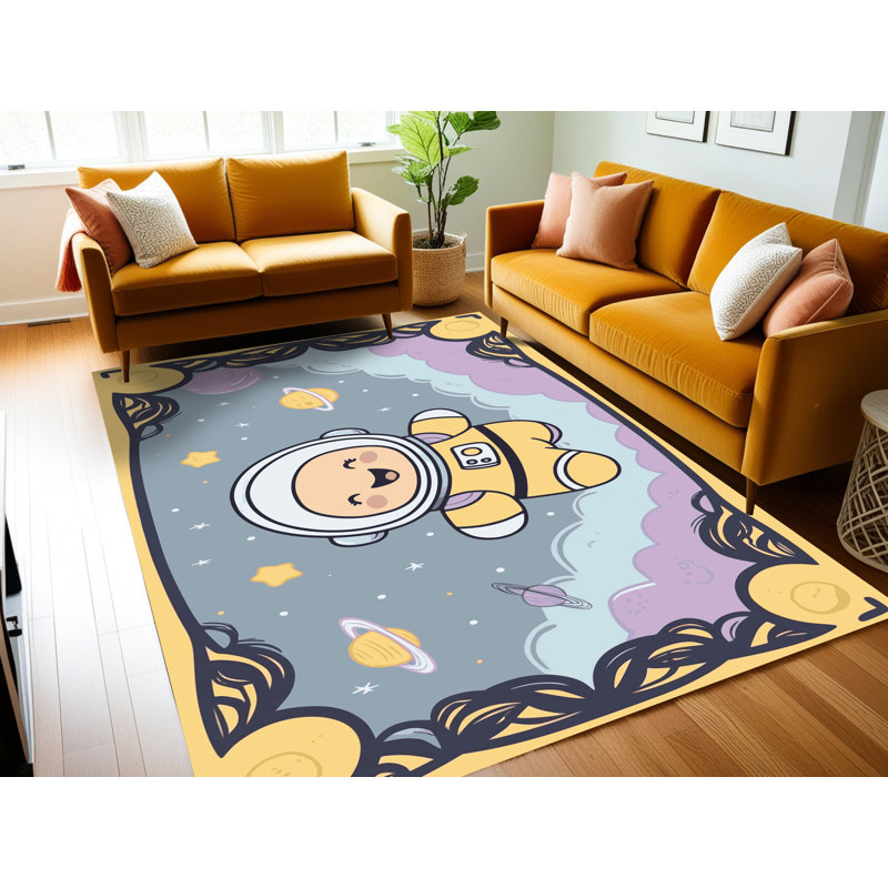 Tapis pour enfants East Urban Home, Rectangulaire 8 pi x 12 pi