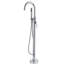Robinet de baignoire autoportant avec douche à main - Design durable en métal
