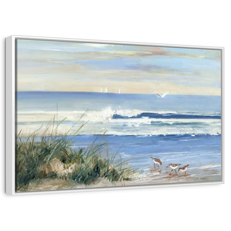 Senne Combers, Cadre flottant blanc, 25 po x 17 po