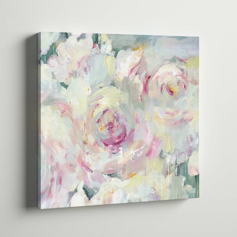 «Shabby Peony II» par PI Galerie - reproduction, H 35 po x l 35 po, Toile tendue, Sans cadre