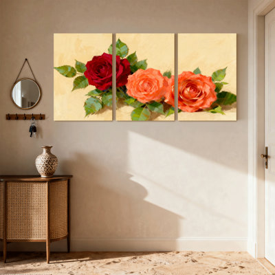 Ensemble de 3 reproductions d'art sur toile