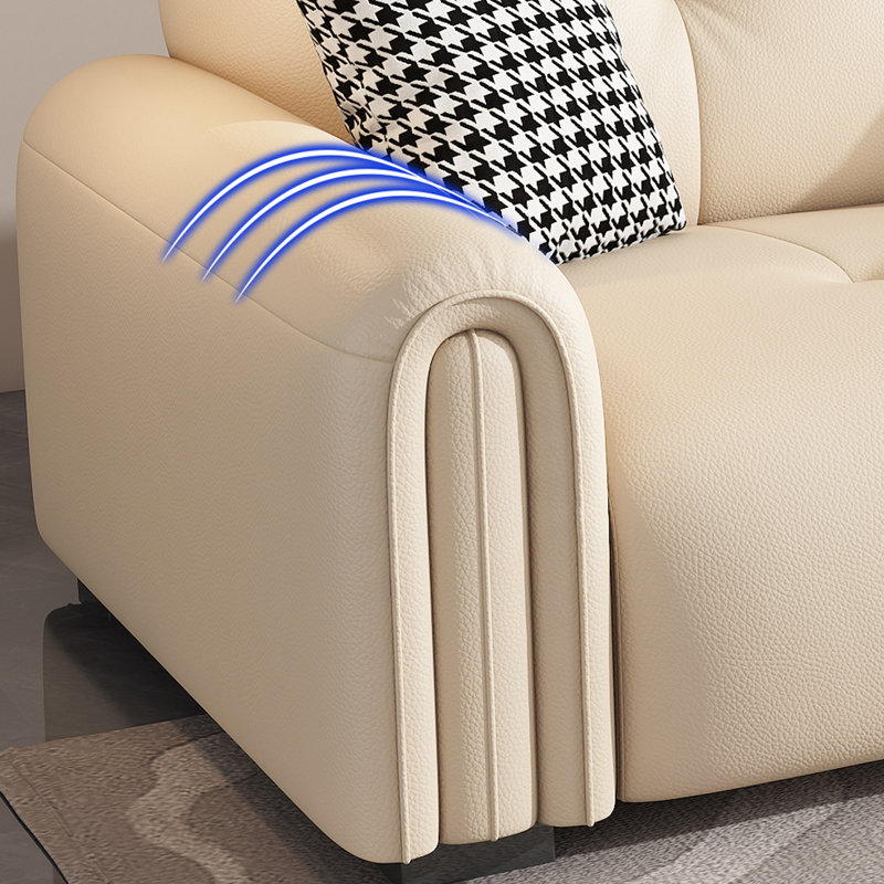 Canapé droit simple de style nordique, H 33,85 po x l 98,42 po x P 35,43 po, 4