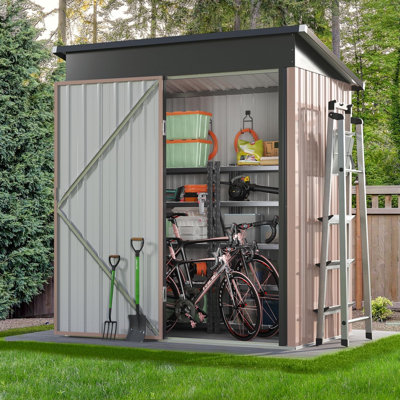 Smugdesk 5-Foot by 3-Foot Metal Storage Shed, $107 (was $190)