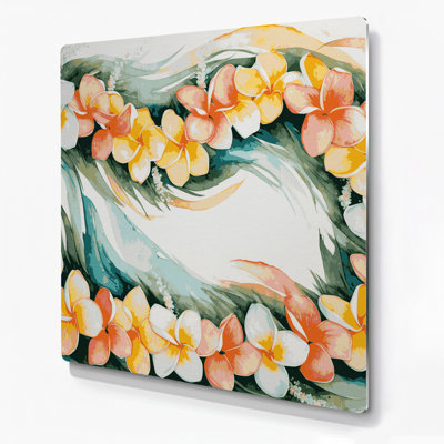 Art mural hawaïen Plumeria