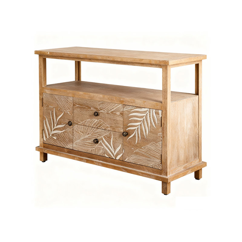 Buffet en bois massif Farmhouse Burlywood